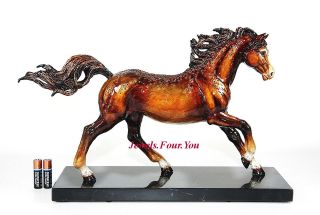 JAY STRONGWATER LARGE HORSE KUHAYLAH MARBLE BASE SWAROVSKI $5400 NEW