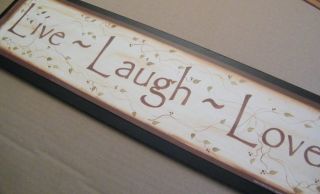 LIVE LAUGH LOVE~Country Inspirational Sign C Store 4 Inspiration Decor 