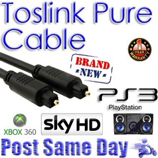 Toslink Optical Fiber Digital Audio Cable For CD DVD PS3 1M 2M 3M 5M 