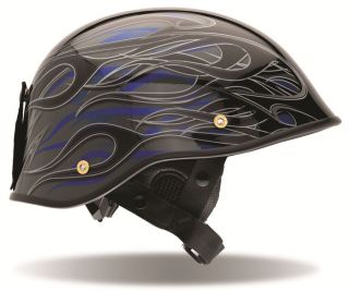 Bell Drifter DLX Motorcycle Half Helmet Flames XL