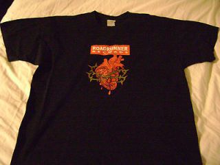 Type o Negative Slipknot Fear Factory ROADRUNNER T shirt XL   never 