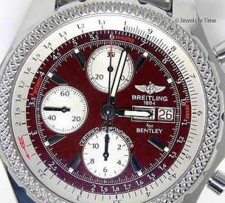 Breitling Bentley GT A13362 Steel Chronograph Watch JEWELS IN TIME