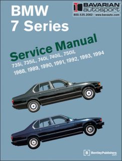 Bentley Repair Manual   BMW 7 Series 88 thru 94   E32 chassis 735i 