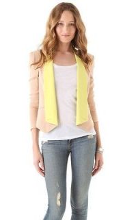   TAGS  EXCLUSIVE Rebecca Minkoff Becky Jacket in Tan/Yellow SZ M