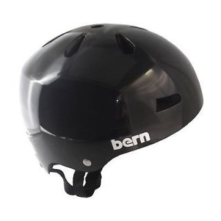 BERN MACON Summer Helmet Gloss Black EPS EXTRA LARGE XL Skate Bike NEW
