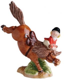 Delightful John Beswick Thelwell Figurine   Point of Departure Brown 