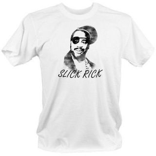 SLICK RICK t shirt 2XL Hip Hop Urban Skate Street RAP MUSIC B&W