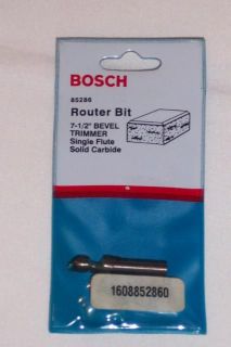 Bosch 7 1/2 Degree Bevel Trimmer Carbide Router Bit 85286