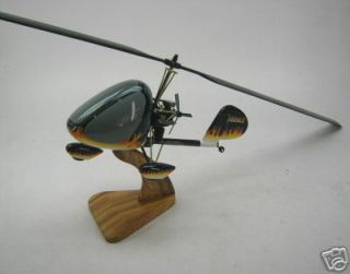 RAF 2000 Gyrocopter Helicopter Wood Model Free Ship New