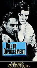 Bill of Divorcement VHS, 1990