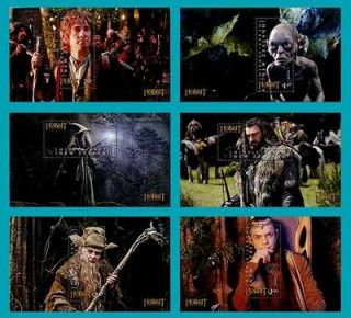   Stamp, 2012 NEWZ1218S The Hobbit S/S, Movie, Cinema, Bilbo Baggins