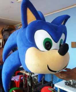 Sonic the Hedgehog Mascot Costume Head Adult Fun Character Costume