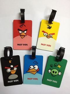  1 Piece Angry Bird Travel Luggage Tag 3D w/ Fine Rubber 