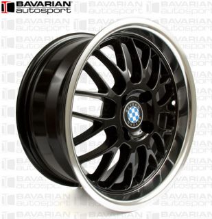 BEYERN Black Mesh Wheel Set  15 x 7  Set of 4 for BMW E30 325e 325i 