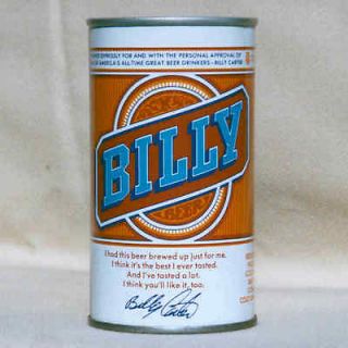 1970s  BILLY BEER CAN  STEEL  COLD SPRING, MINNESOTA  IT IS 