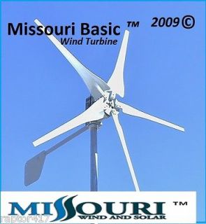 Missouri basic 12volt 5 blade wind turbine generator 500 watt dc 