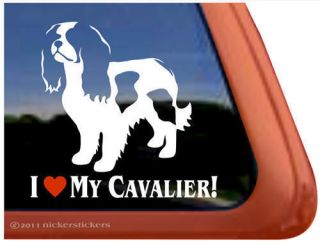 LOVE MY CAVALIER! ~ Cavalier King Charles Spaniel Dog Window Decal 