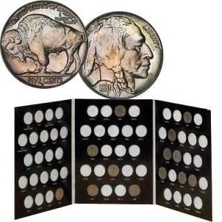 Buffalo Bison Nickel Album Folder Holder with 13 FREE Buffalo Nickels