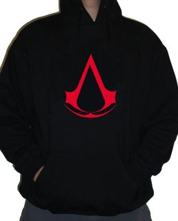 Assassins Creed Logo Hoodies 7 8 years to XXL Black, Grey, Red