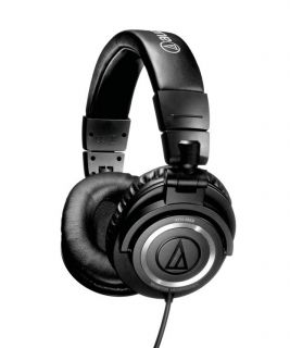 Audio Technica ATH M50 Headband Headphones   Black