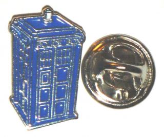 Blue Police Box Tardis Lapel / Hat / Cap / Tie Pin Badge   Brand New