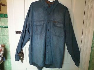 MENS VERY SOFT BUTTON DOWN LONG SLEEVE SHIRT SIZE L BY NORTH RIVER