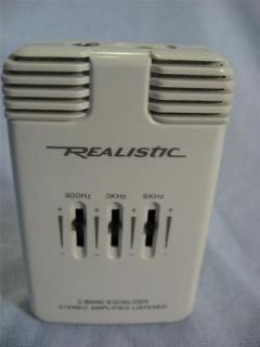Realistic Amplified Stereo Listener With 3 Band Equalizer Nice