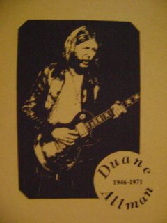 Duane Allman Brothers Blues Rock Slide Guitar t shirt