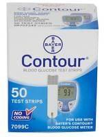 50 ct Bayer Contour Glucose Diabetic Test Strips Exp 5/2014 or later 