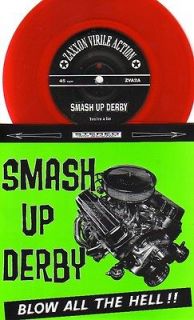 SMASH UP DERBY BLOW ALL THE HELL 3 song EP canada PS PUNK color wax 