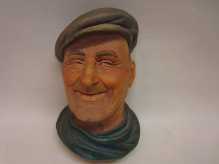The Ferryman by Legend Products 1984 F Wright Chalkware Head Wall 