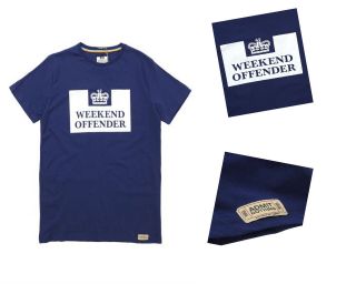 BNWT Latest Weekend Offender Prison T Shirt in Chemical Blue Prison 