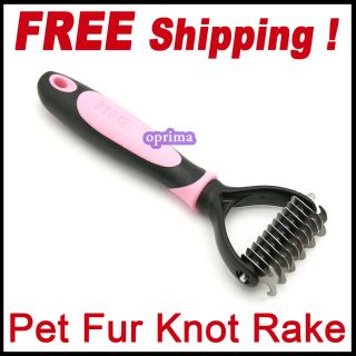 Pet Fur Knot Cutter Shedding Remove Grooming Metal Blade Dog Cat Long 