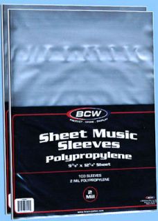 sheet music sleeves in Musical Instruments & Gear