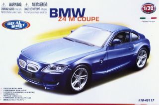 BMW Z4 M COUPE DIE CAST MODEL CAR KIT by BURAGO   SCALE 1:32   NEW