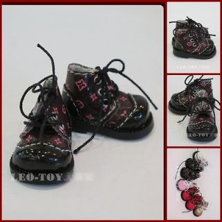 Blythe Pullip 1/6 Doll Shoes Big Head Martin Gothic Punk Low BOOTS 