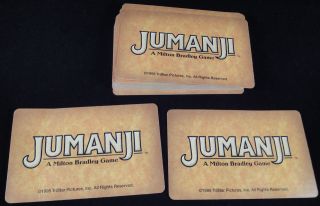 JUMANJI BOARD GAME ~29 CARDS~ Replacement Parts/Pieces. Danger Cards
