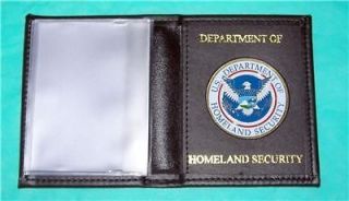 DEPARTMENT OF HOMELAND SECURITY Wallet FEMA ICE Secret Service Men 