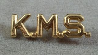 Kemper Military School / KMS Insignia / Clutchback