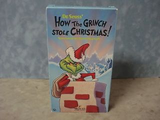 How the Grinch Stole Christmas, VHS, Dr. Seuss, Boris Karloff