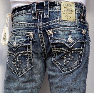ROCK REVIVAL Mens Denim TRAVIS T Jeans   Straight Leg   NEW   Medium 