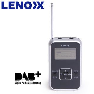 BRAND NEW LENOXX DAB+/FM POCKET DIGITAL RADIO w EARPHONES/BUIL​T IN 