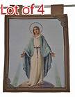 New Wholesale Lot 4 Tapestries Virgin Mary Wall Religious Hanging 