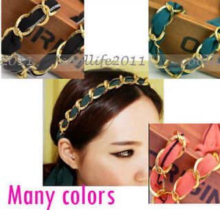   Korean Style Hairband Muti Use Bow Rabbit Ear Hair Tie Bracelet belt