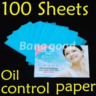 100 Sheets Facial Oil Control Absorption Film Tissue Makeup Blotting 