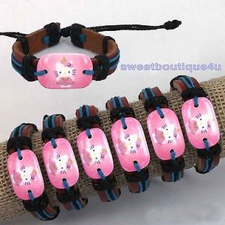 leather bow bracelet in Bracelets
