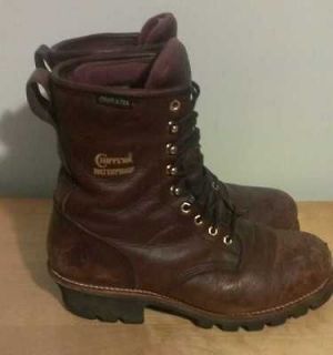 CHIPPEWA 8 BRIAR INSULATED WATERPROOF S/T LOGGER BOOTS MENS 11.5 W 10 