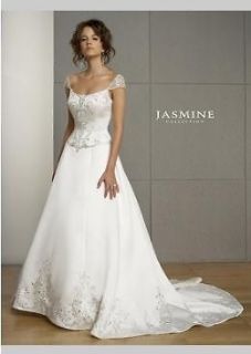 NWT JASMINE F813 Wedding bridal dress Ivory size 12