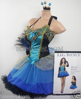 Peacock Beauty Leg Avenue Halloween Fairy Costume 83818 S, M, L