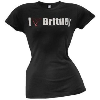 Britney Spears   I Heart Britney Juniors T Shirt